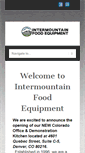 Mobile Screenshot of intermountainfoodequipment.com